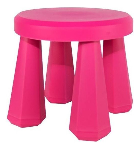 Banquito Plástico Infantil Ruby Vs Colores Silla 30x30x28cm Color A Eleccion
