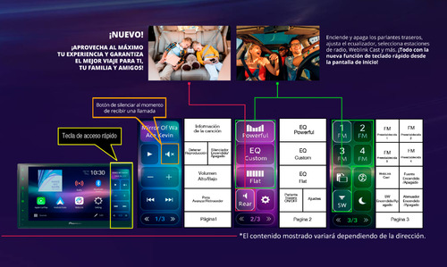 Pantalla Multimedia 6.8 Pioneer Dmh-a5650bt Android Carplay