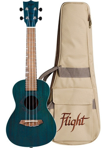 Ukelele Concierto Caoba Con Funda Duc 380 Topaz Flight Ukule