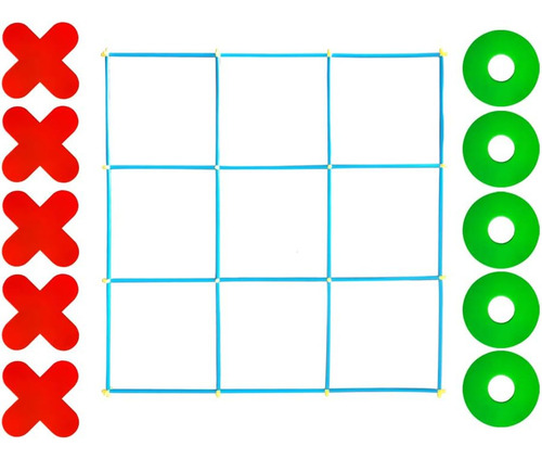 Set De Juego Rainbow Toyfrog Jumbo Tic Tac Toe, Grande Para