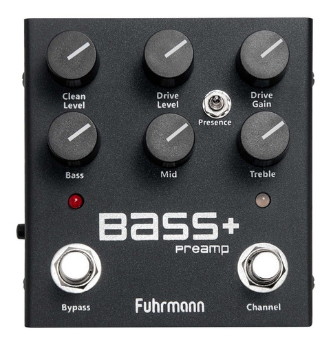 Pedal Fuhrmann Bass+ Preamp Saída Balanceada Direct + Fonte