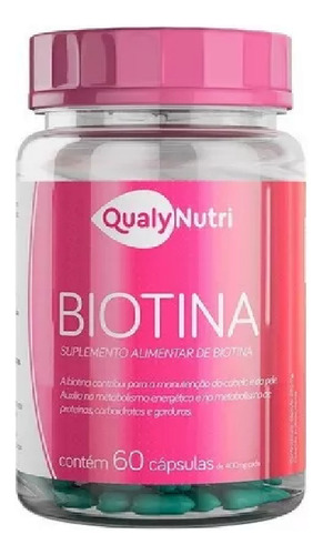 Biotina Crecimiento Del Cabello Unisex 60 Caps  30mcg 