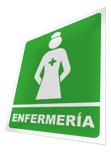 Letrero Enfermería Señalización Certeles De Emergencia