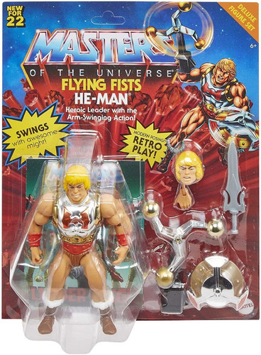Master Of The Universe Origins Retro He Man Puño Boleador