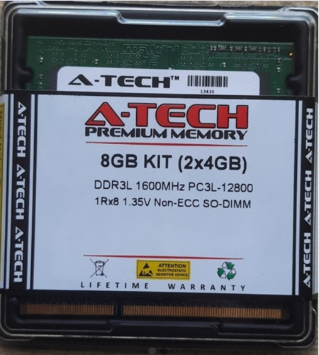 Memorias Ram A-tech Kit 8gb (2x4gb) Ddr3l Precio De Remate