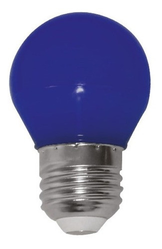 Imagem 1 de 2 de Lampada Led Mini Bulbo G45 E-27 Azul 3w Opus Lp33105