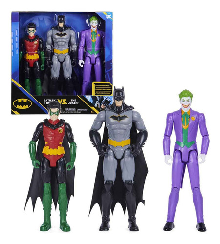 Liga da Justiça Pack Herois 3 Figuras 12 Dc Sunny 4184 Batman / Joker / Robin