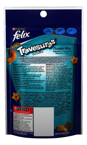 Purina Felix Travesuras Grilled Y Ocean Mix, Paq. 04 Sobres