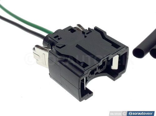 Conector Plug P/ Chicote Bico Injetor Kombi Golf  Fox Gol