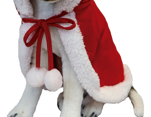 Capa Papá Noel Ropa Para Mascota S Disfraz Navideño Invierno