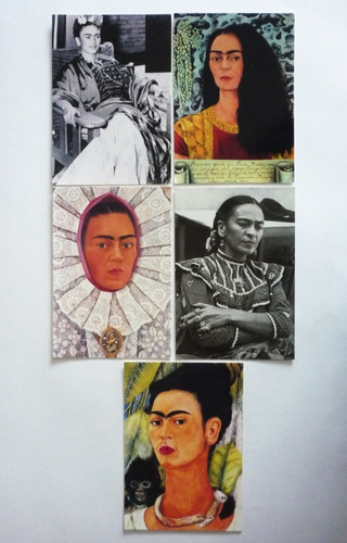 5 Tarjetas Postales Frida Kahlo Numero 1 