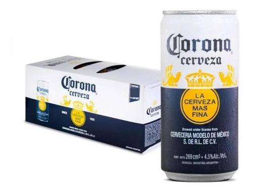 Cerveza Corona Lata 269 Ml Caja X6 Fullescabio Oferta