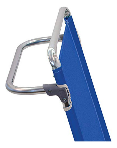 Silla Playa Plegable 5 Posiciones Con Mochila, Azul