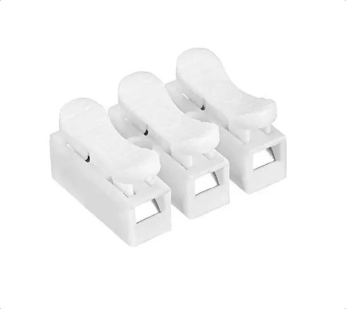 Conector Eléctrico Rápido Triple Bornera Fast Click 220v X50