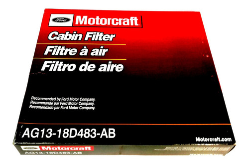 Filtro Aire Acondicionado Ford Explorer 3.5 Motorcraft Usa