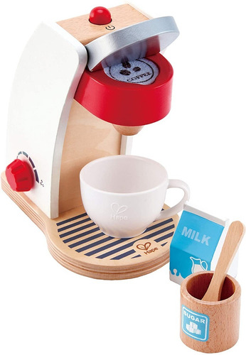 Imagen 3 de 7 de Cafetera Juego De Cocina De Madera Con Accesorios De Hape