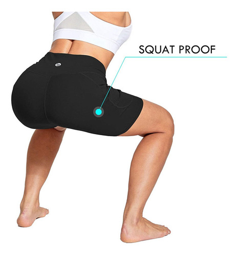 Pantalones Cortos De Fitness De Cintura Alta, Ropa Interior