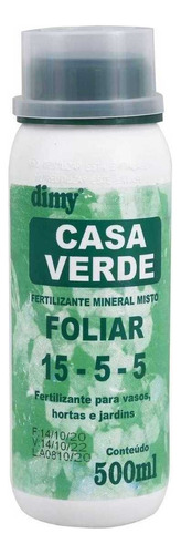 Fertilizante líquido concentrado Casa Verde Foliar 500 ml Dimy