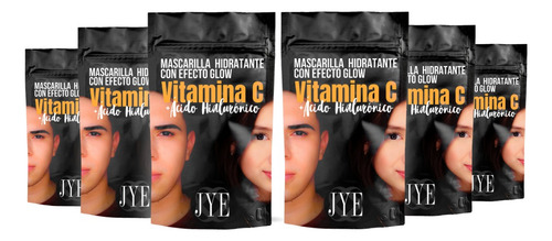 Mascarilla Jye Efecto Glow Ac Hialuronico 6pzas Espectacular