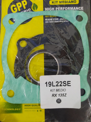 Imagen 1 de 1 de Kit Medio Empacadura Cilindro Y Camara Gpp Rx135 Modelazo