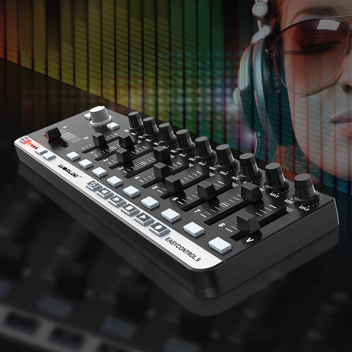 Hf Controlador Midi Usb Mini Control Portátil Easycontrol.9
