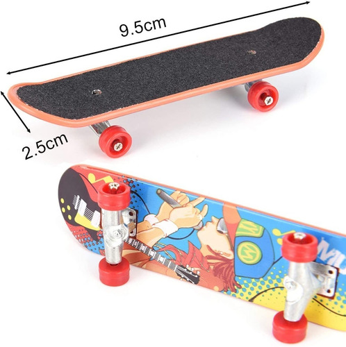 Imagen 9 de 10 de Juguete Mini Skate Pra Dedos + Accesorios. Scateboard Finger