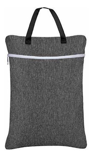 Bolsa Húmeda Y Seca Damero, Reutilizable Para Pañales Y