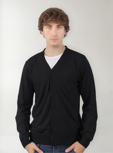 Cardigan Hombre Saco Hilo Botones Premium - Estilo Y Confort