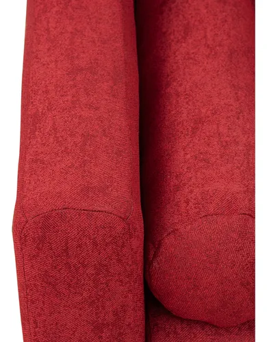 Sofá Eliff 3 Cuerpos Lino Sidelli Burdeo / Muebles América