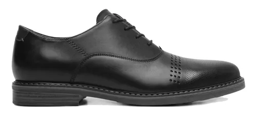 Zapato Tipo Oxford Hombre Flexi Casual Negro 404608 Env o gratis