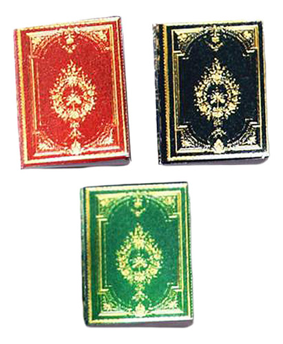 Juego De 6 Mini Libro De Casa De Muñecas Hecho A Mano 1/6