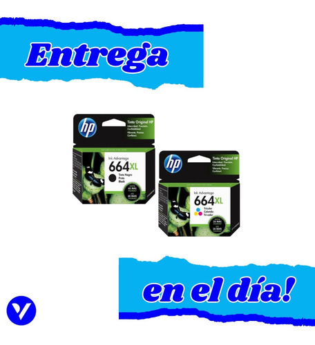 Combo Cartucho De Tinta Hp 664xl Negro/tricolor