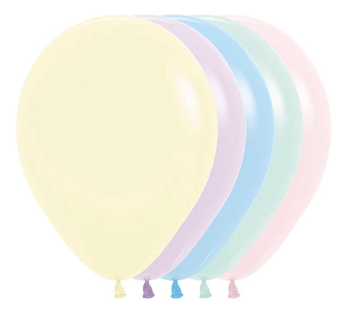 Globo Redondo Sempertex 5 - Elige Tu Color Fiesta Surtido Pastel Mate Sempertex 5 Fashion/ Pastel / Dusk
