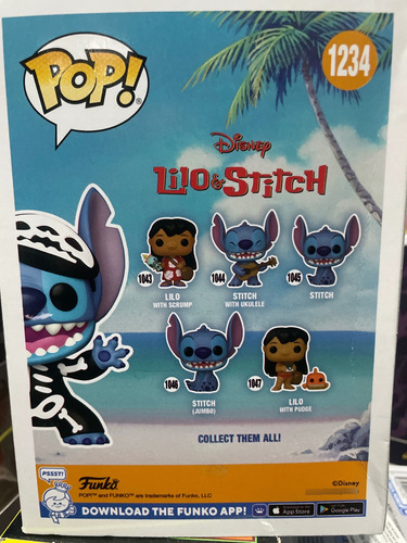 Funko Pop! Lilo Y Stitch - Skeleton Stitch #1234 Special Edi (Usado)