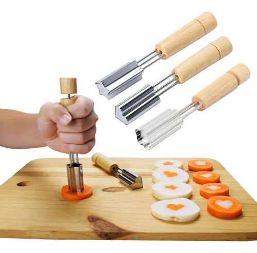 K, Cortadores Frutas For Galletas - Juego 3 Cortadores