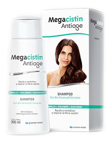 Megacistin Antiage Shampoo X 200 Ml Combo X 3