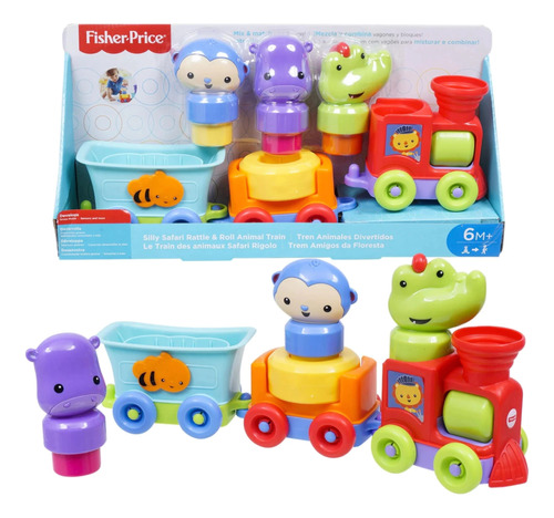 Tren Animales Divertidos Fisher Price Arrastre Didactico