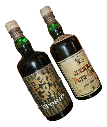 Antiguas Botellas Con Su Contenido Original De Oporto/jerez