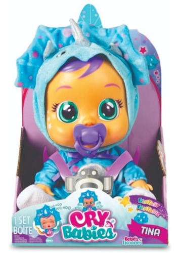 Cry Babies Tina Doll - Bebe Lloron Dinosaurio