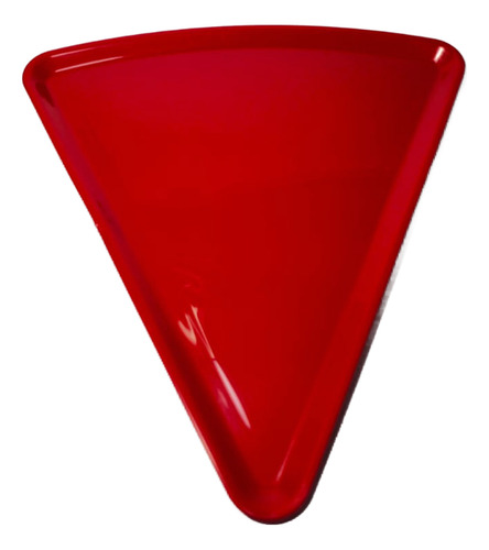 10 Platos Pizza Individual Triangulo Eventos Pizza Party Rojo