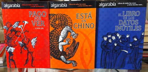 Paquete De 3 Libros De Editorial Algarabía (Usado)