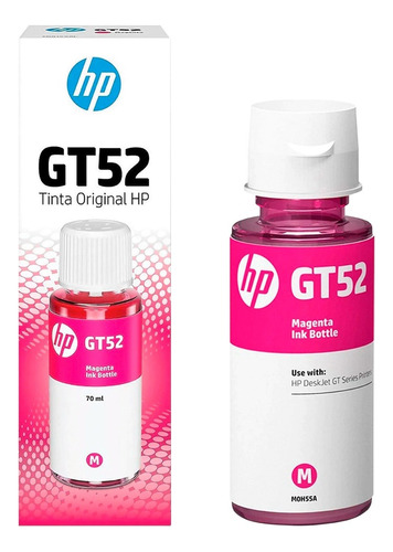 Botella De Tinta Hp Gt52 Magenta Original (m0h55al)