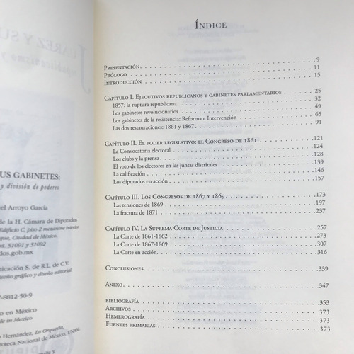 Benito Juárez Y Sus Gabinetes (Usado)