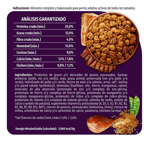 Dog Chow Purina Alimento Para Perro Adulto Nutriplus 18kg Ms