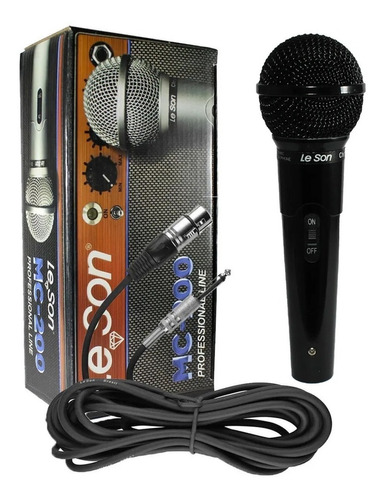 Microfone Leson Mc200 De Mão Com Fio