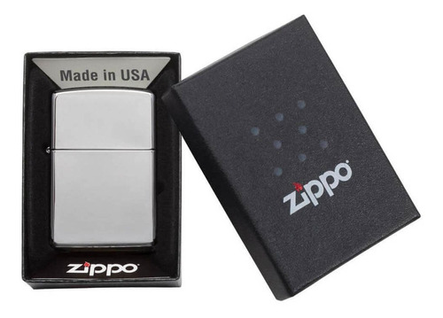 Imagem 1 de 2 de Isqueiro Zippo 250 Classic Metal Polido Original Com Fluido