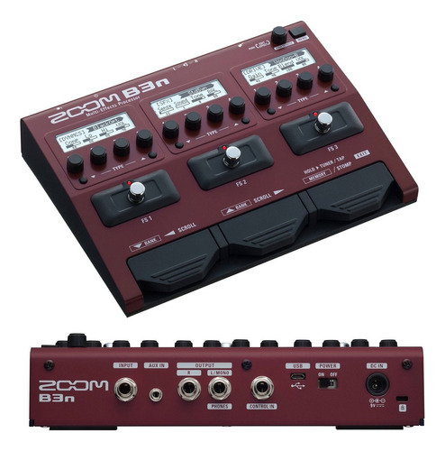 Zoom B3n Pedalera Multiefectos Bajo En Stock + Rocker Music