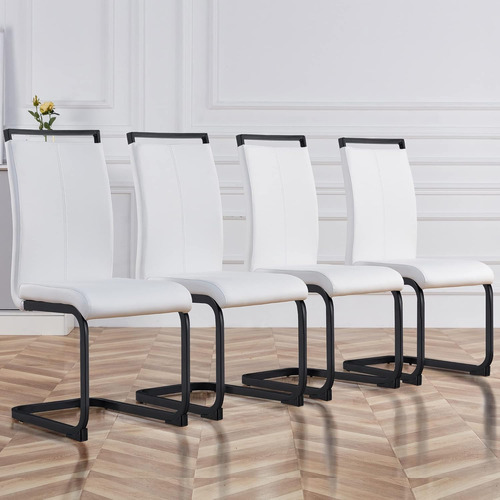 Juego De 4 Sillas De Comedor Modernas Con Respaldo Alto