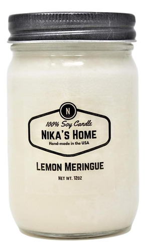 Nika S Vela Soja Merengue Limon 12 Onzas