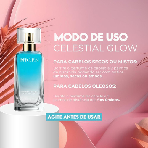 Kit Body Splash Deo Colônia Angelical 200ml Perfume De Cabelo Celestial Glow 60ml Termoativo Finalizador Bifásico Barbour's Beauty